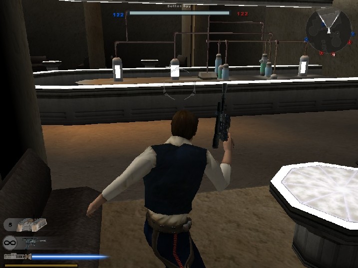 Han Solo in BF2's cantina