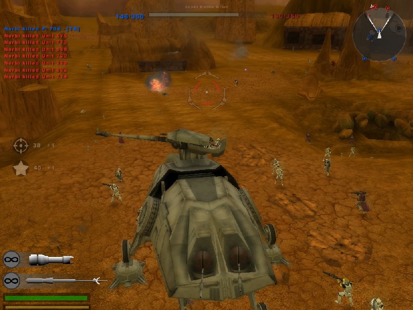 XL battle in BF2 with clone army, and AT-TE