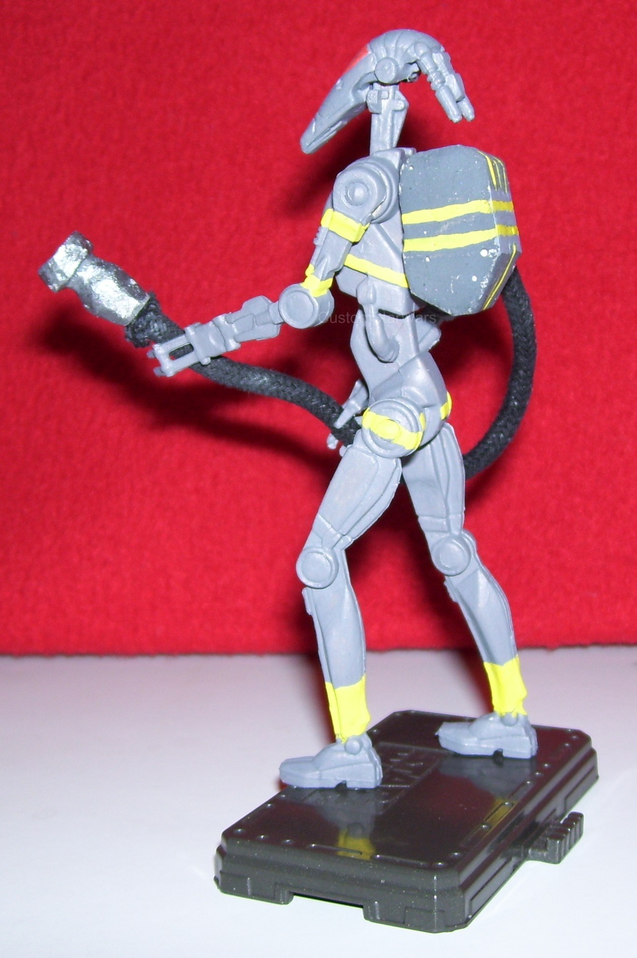 custom tűzoltó droid figura tűzoltó készülékkel