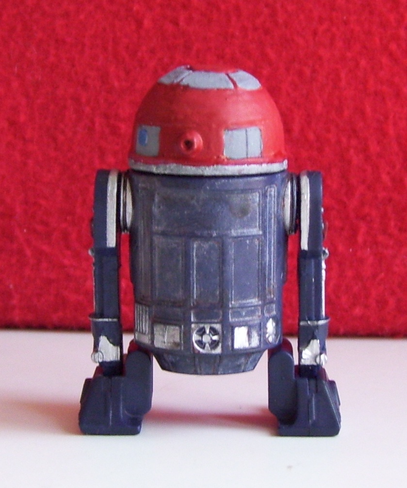custom ARC-170 astro robot figure back