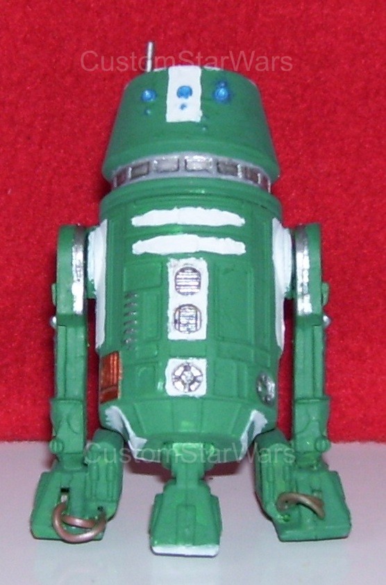 custom R5 astrodroid unit figure front