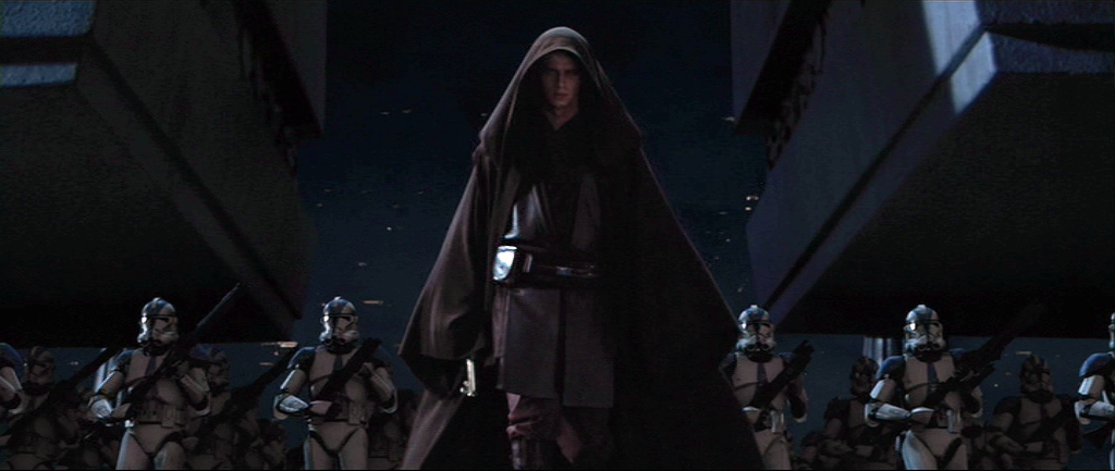 leading the 501 clone legion Anakin Darth vader returned to the temple and into the archives