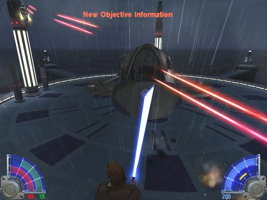 You have the chance to play the Obi-wan Kenobi against Jango Fett duel